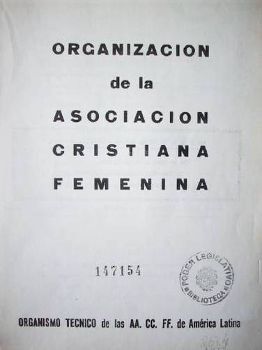 Organización de la Asociación Cristiana Femenina