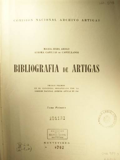 Bibliografía de Artigas