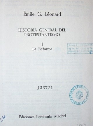 Historia general del protestantismo