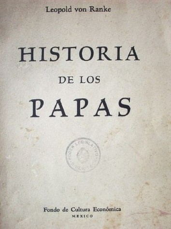 Historia de los papas : en la época moderna