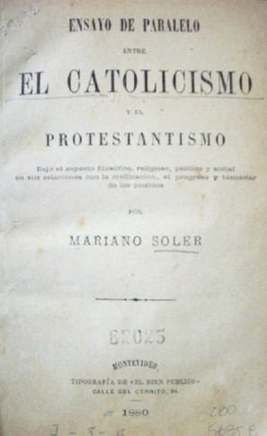 Ensayo de paralelo entre el catolicismo y el protestantismo