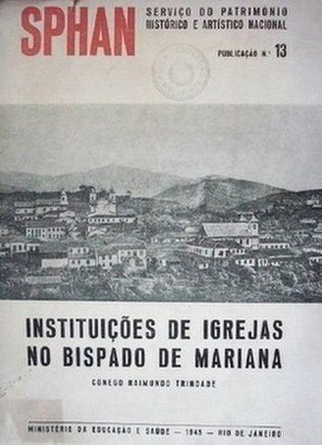 Instituiçones de igrejas no Bispado de Mariana