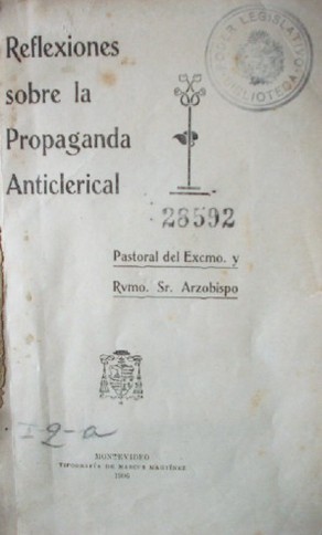 Reflexiones sobre la propaganda anticlerical