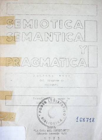 Semiótica, semántica y pragmática