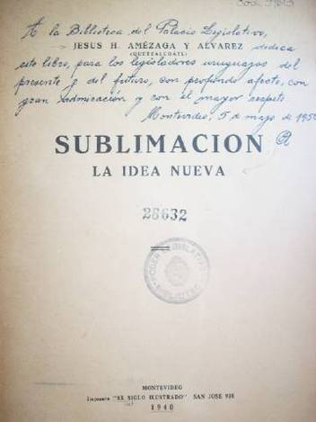 Sublimación : la idea nueva