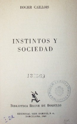 Instintos y sociedad