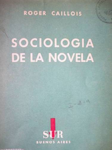 Sociología de la novela