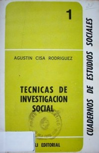 Técnicas de investigación social