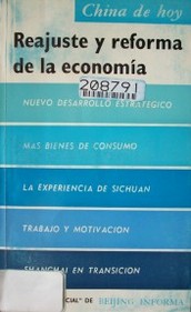 Reajuste y reforma de la economía