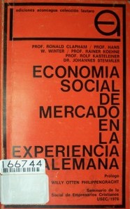 Economía social de mercado en la experiencia alemana