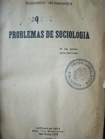 Problemas de sociología