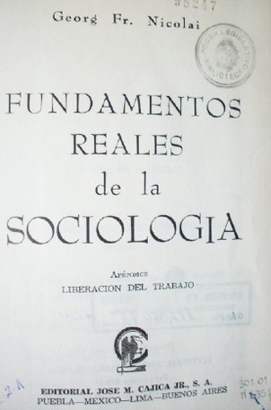 Fundamentos reales de la sociología