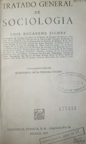 Tratado general de sociología