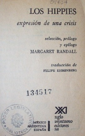 Los hippies : expresión de una crisis