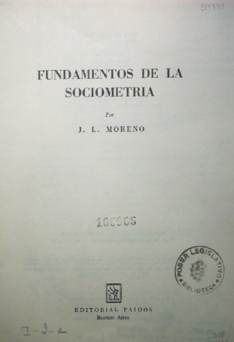 Fundamentos de la sociometría