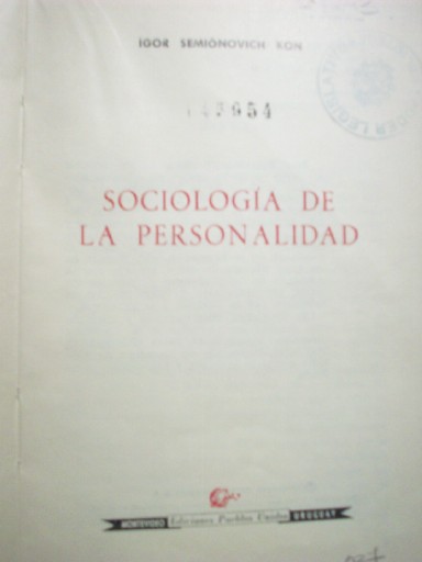 Sociología de la personalidad