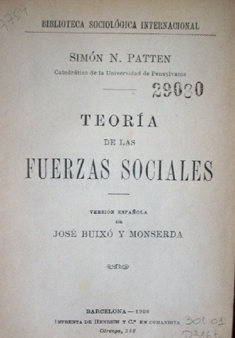 Teoría de las fuerzas sociales