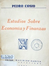 Estudios sobre economía y finanzas