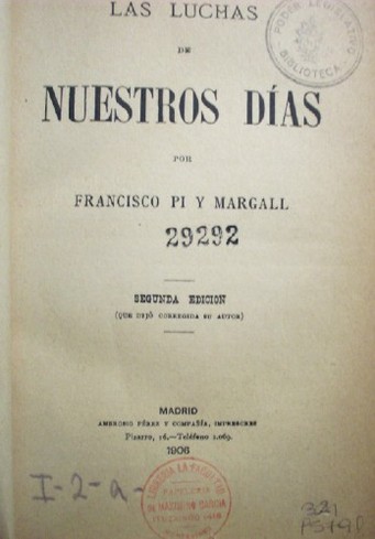Las luchas de nuestros días