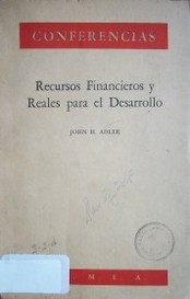 Recursos financieros y reales para el desarrollo