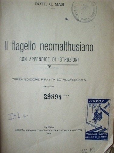 Il flagello neomalthusiano