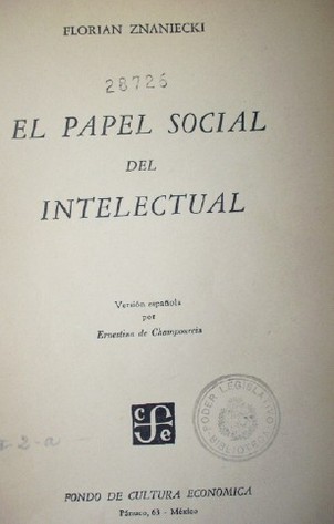 Papel social del intelectual