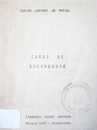 Curso de sociología