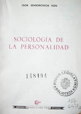 Sociología de la personalidad