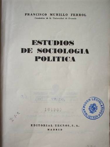 Estudios de sociología política