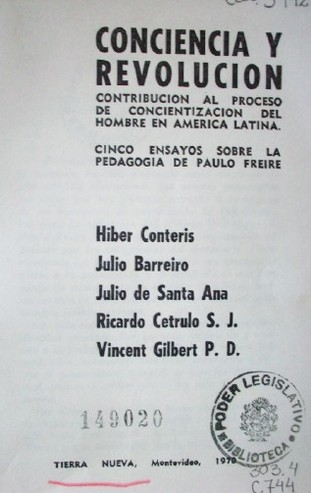 Conciencia y revolución : contribución al proceso de concientización del hombre en América Latina