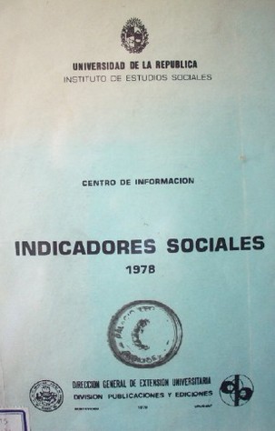 Indicadores sociales : 1978