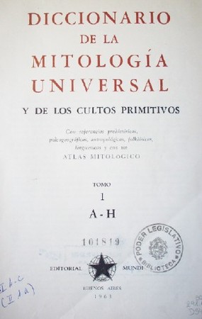 Diccionario de la mitología universal y de los cultos primitivos