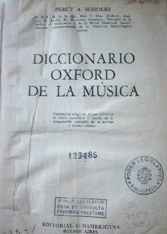Diccionario Oxford de la música