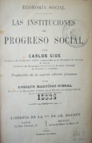 Las instituciones de progreso social