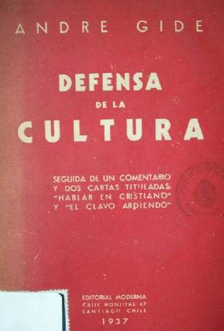 Defensa de la cultura