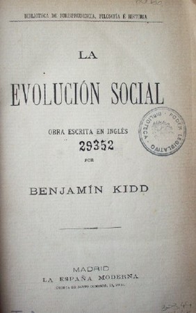 La evolución social