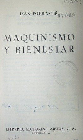 Maquinismo y bienestar