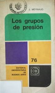 Los grupos de presión