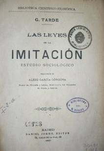 Las leyes de la imitación