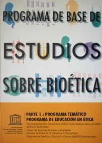 Programa de base de estudios sobre bioética