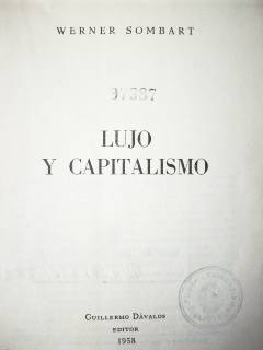 Lujo y capitalismo