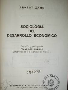 Sociología del desarrollo económico