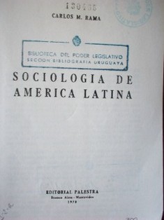 Sociología de América Latina