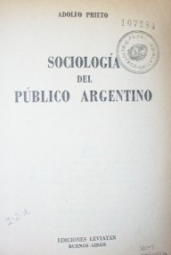 Sociología del público Argentino