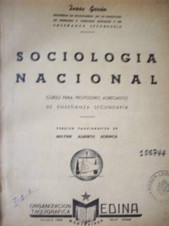 Sociología nacional