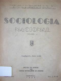 Sociología nacional