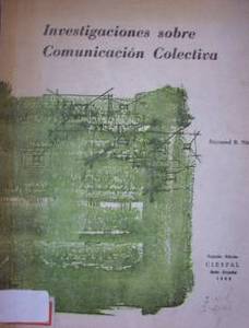 Investigaciones sobre comunicación colectiva : rumbos y tendencias