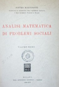 Analisi Matematica di problemi sociali