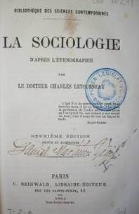 La sociologie d'aprés l'ethnographie