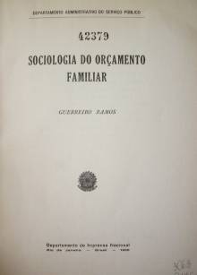 Sociologia do orçamento familiar